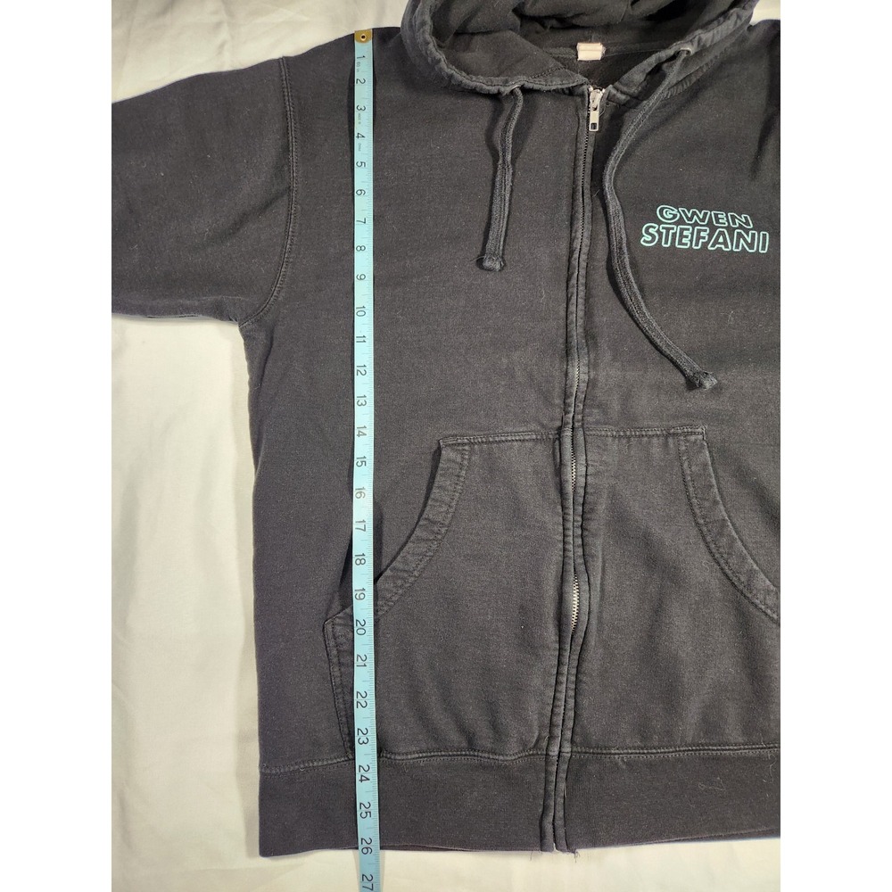 Gwen Stefani Las Vegas Just A Girl Residency Black Zip Hoodie Sweatshirt Size L - Picture 5 of 10